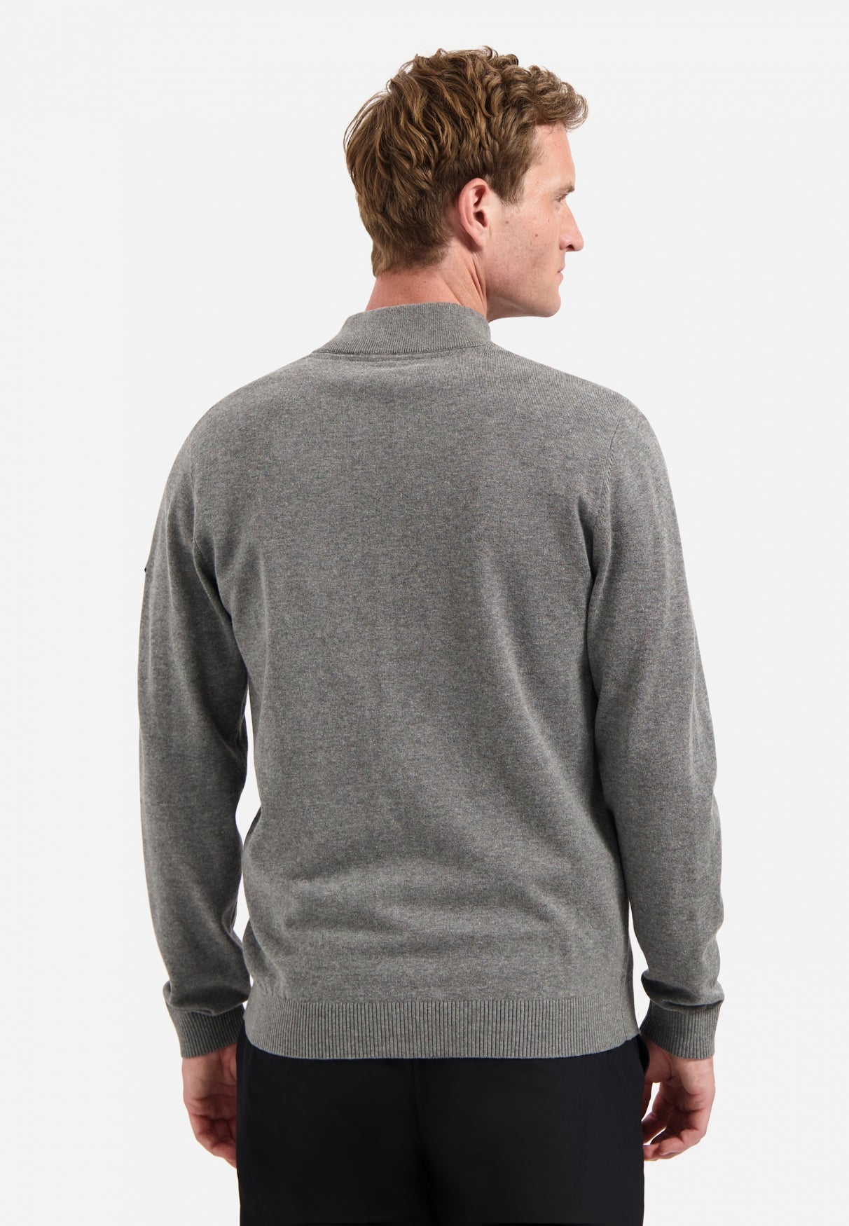 Timeless Basics Melange Cardigan | Grey Melange