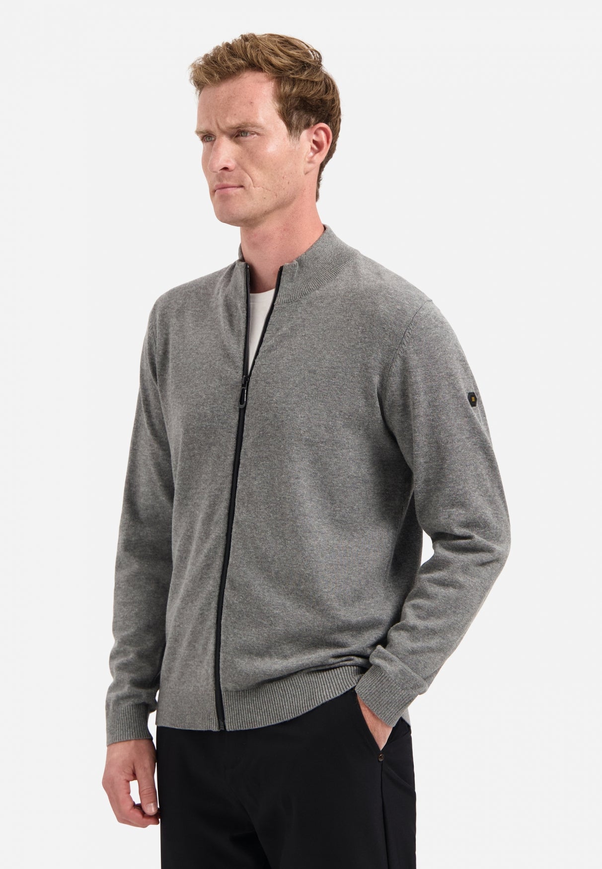 Timeless Basics Melange Cardigan | Grey Melange