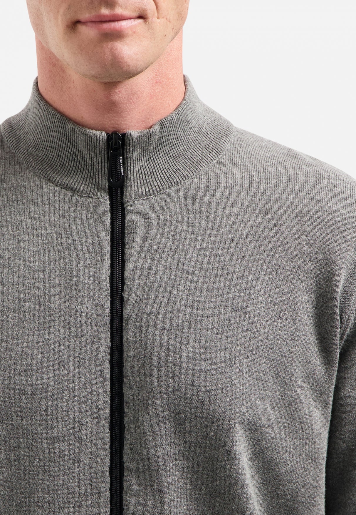 Timeless Basics Melange Cardigan | Grey Melange
