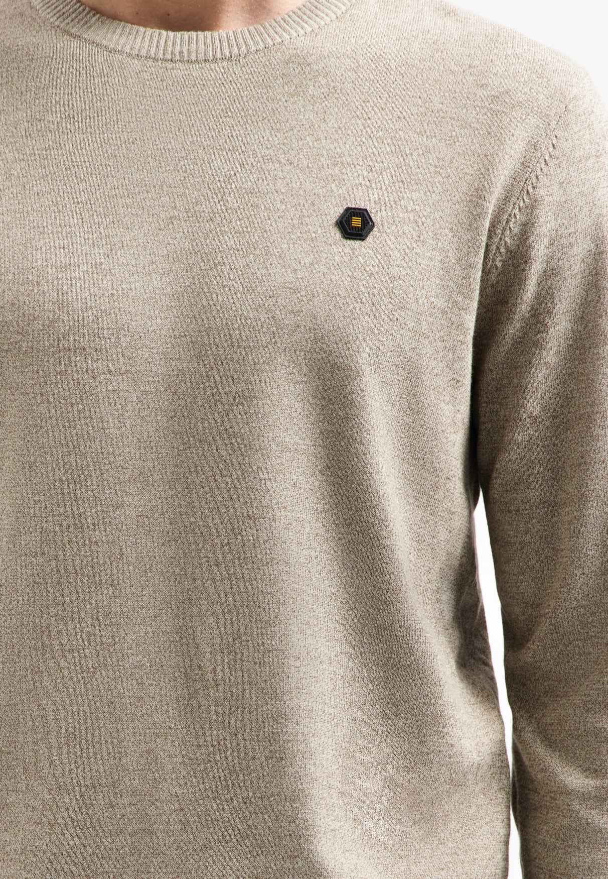 Timeless Basics Melange Jumper | Sand