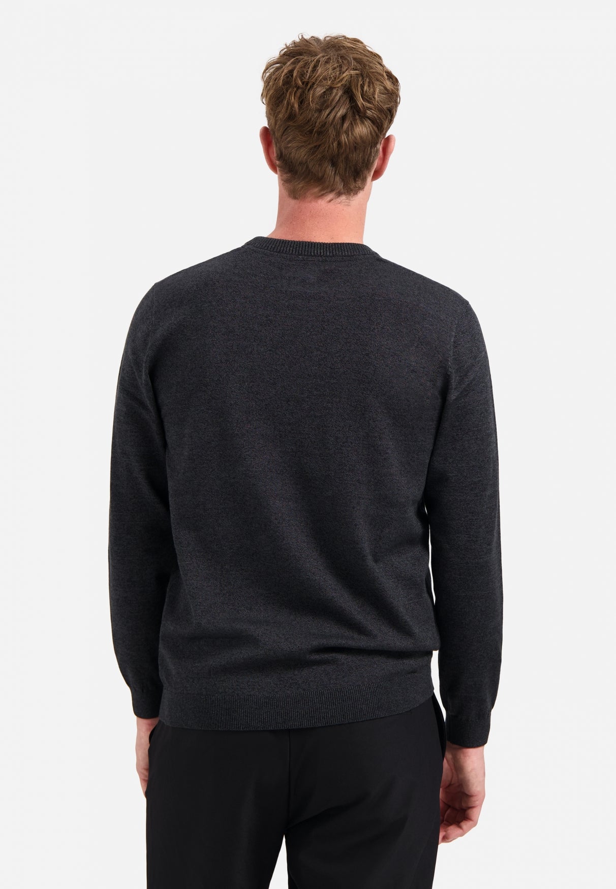 Timeless Basics Melange Jumper | Dark Grey
