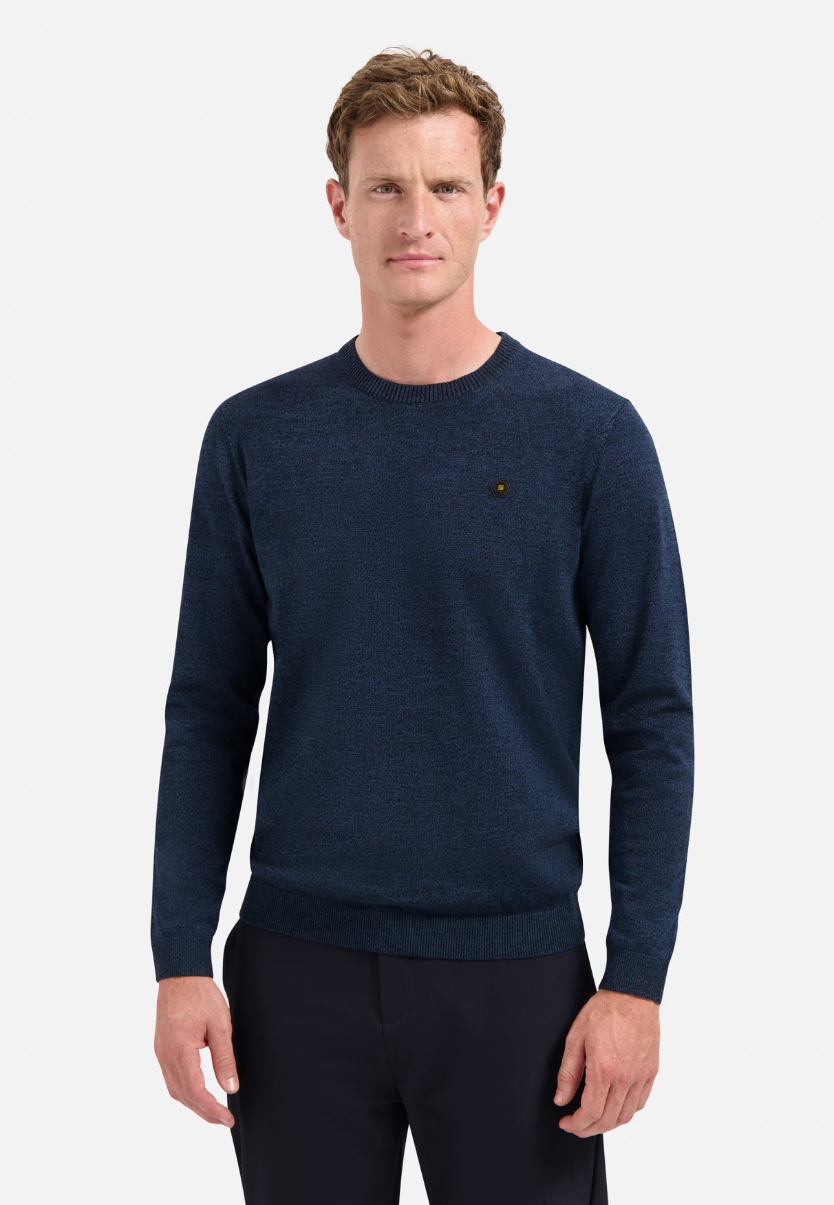 Timeless Basics Melange Jumper | Navy