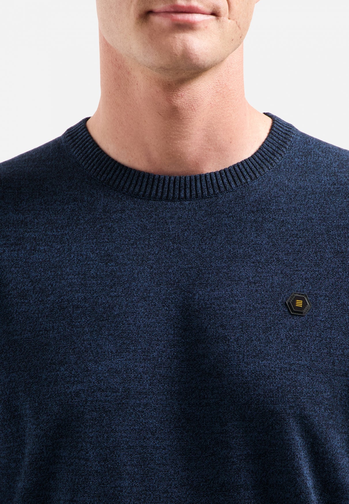 Timeless Basics Melange Jumper | Navy