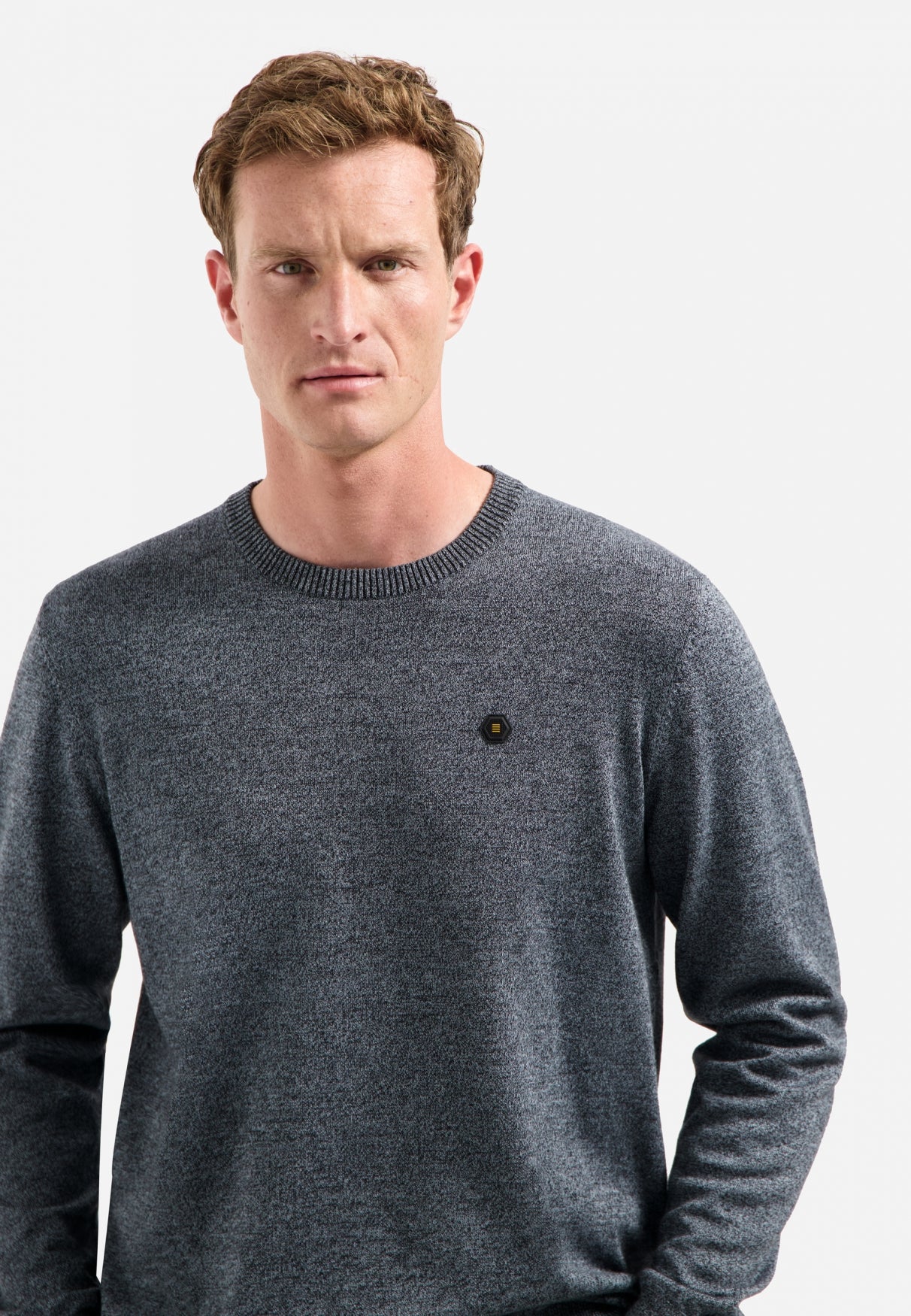 Timeless Basics Melange Jumper | Dusty Blue
