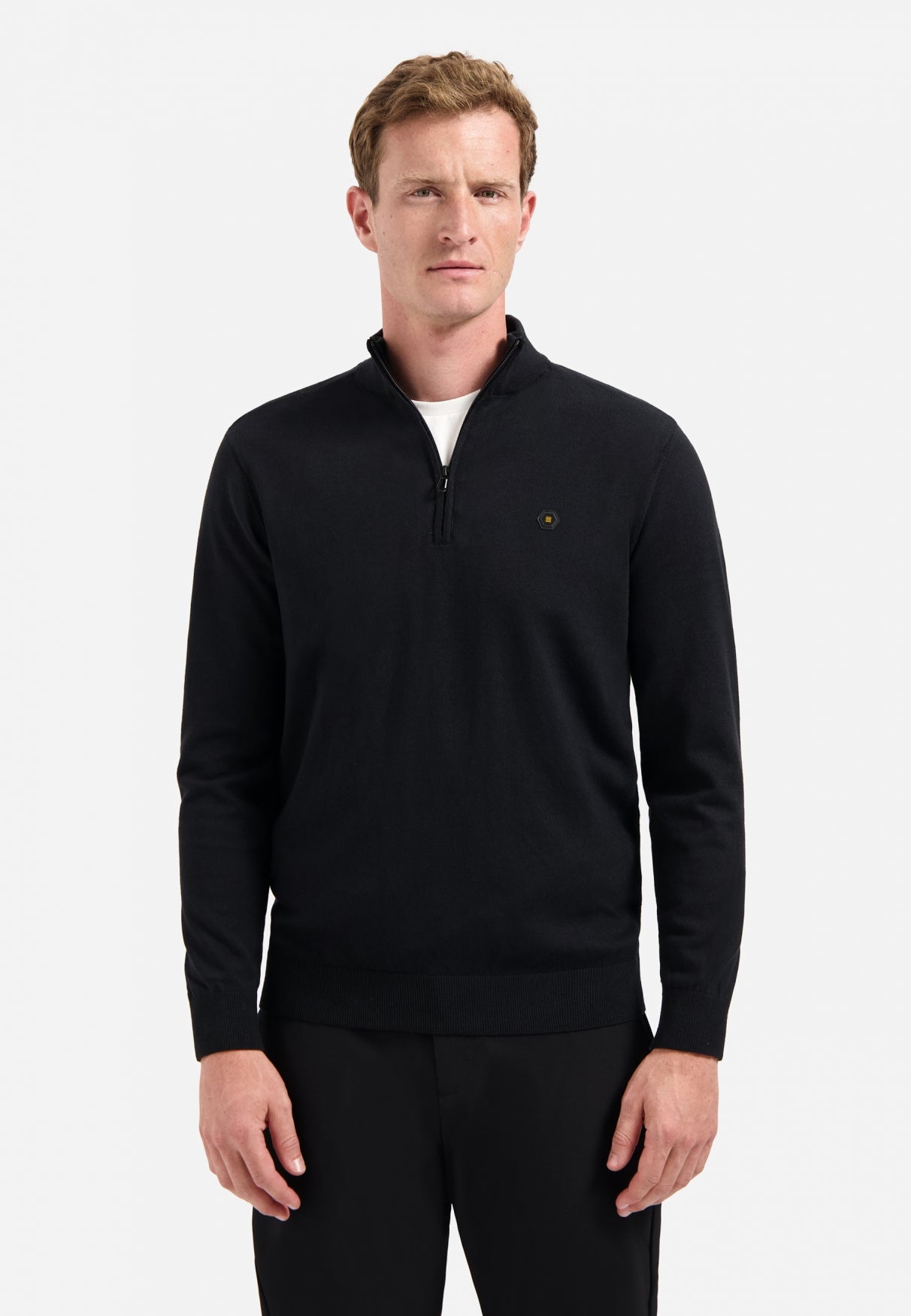 Timeless Basics Half Zip Jumper | Black