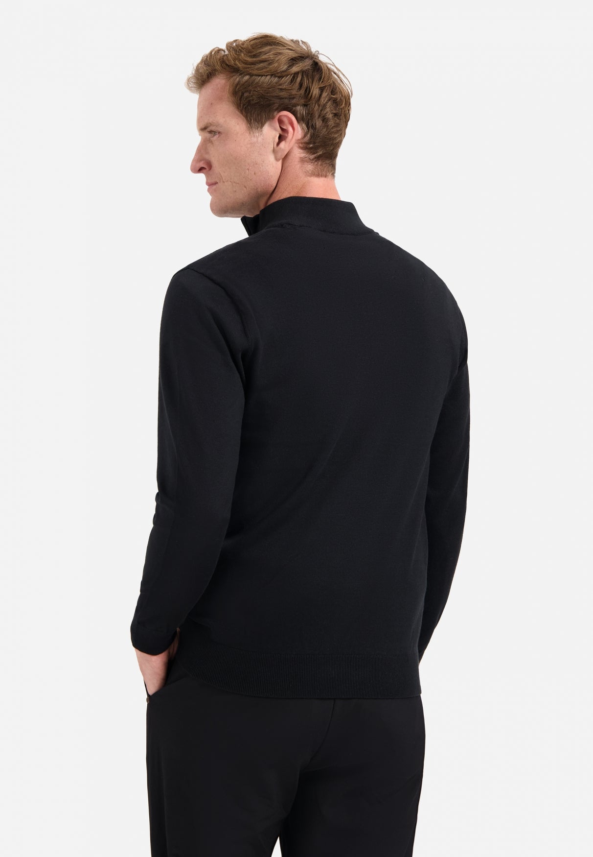 Timeless Basics Half Zip Jumper | Black