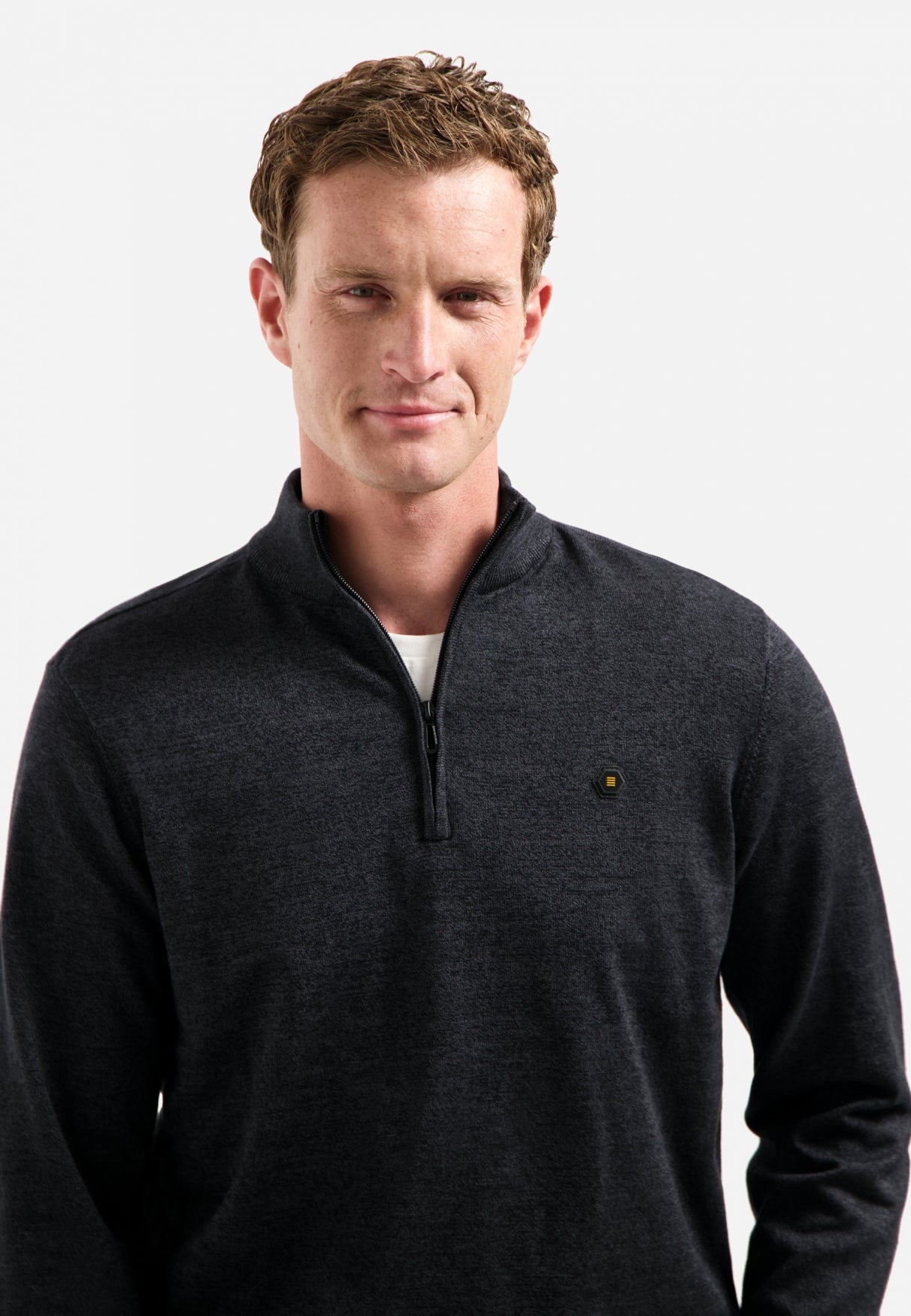 Timeless Basics Half Zip Jumper | Dark Grey