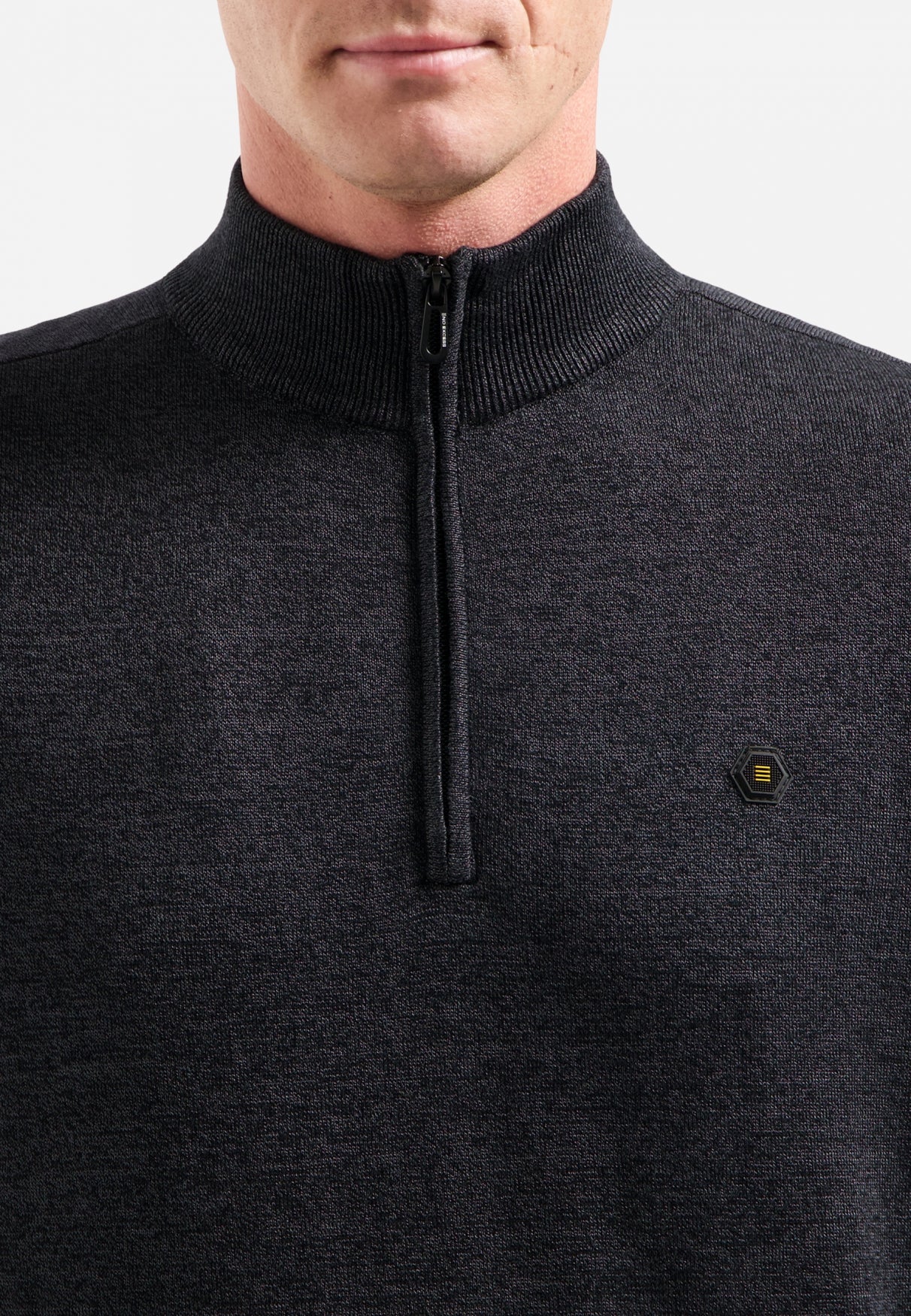 Timeless Basics Half Zip Jumper | Dark Grey