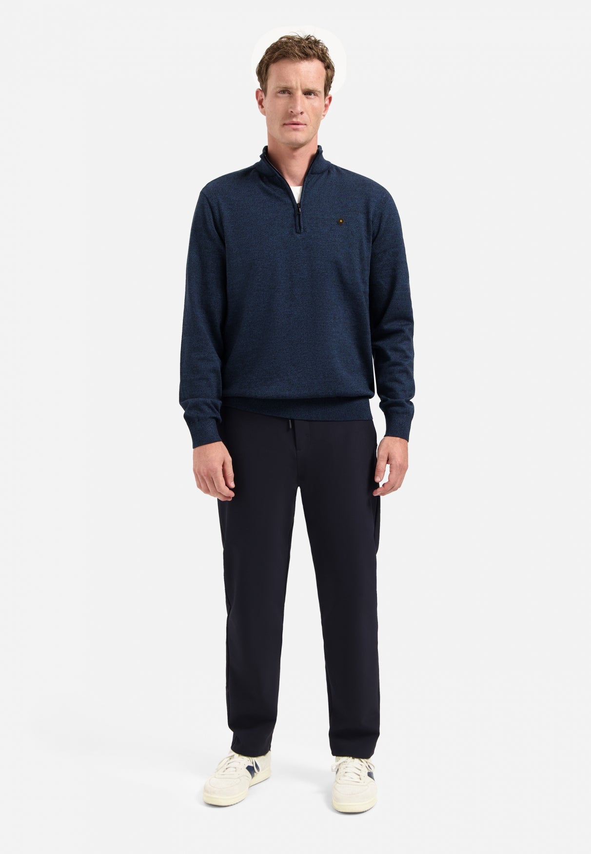 Timeless Basics Half Zip Jumper | Navy