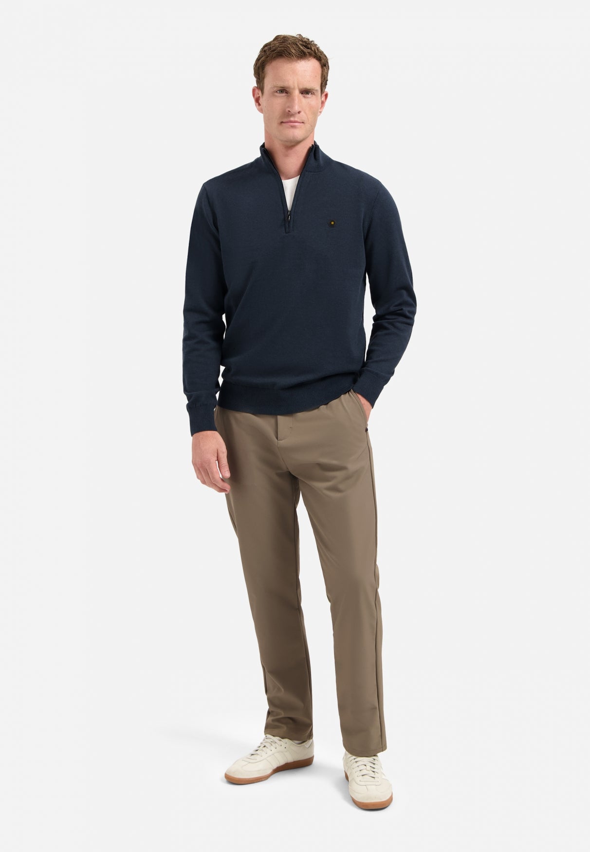 Timeless Basics Half Zip Jumper | Night