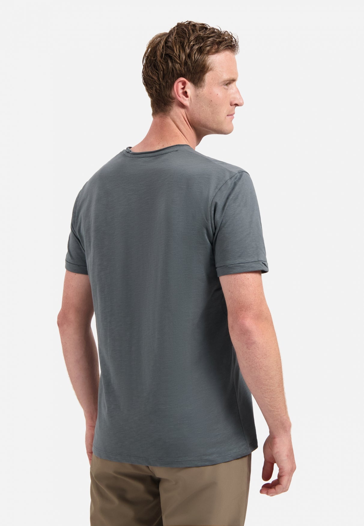 Timeless Basics Round Neck T-Shirt | Dark Steel