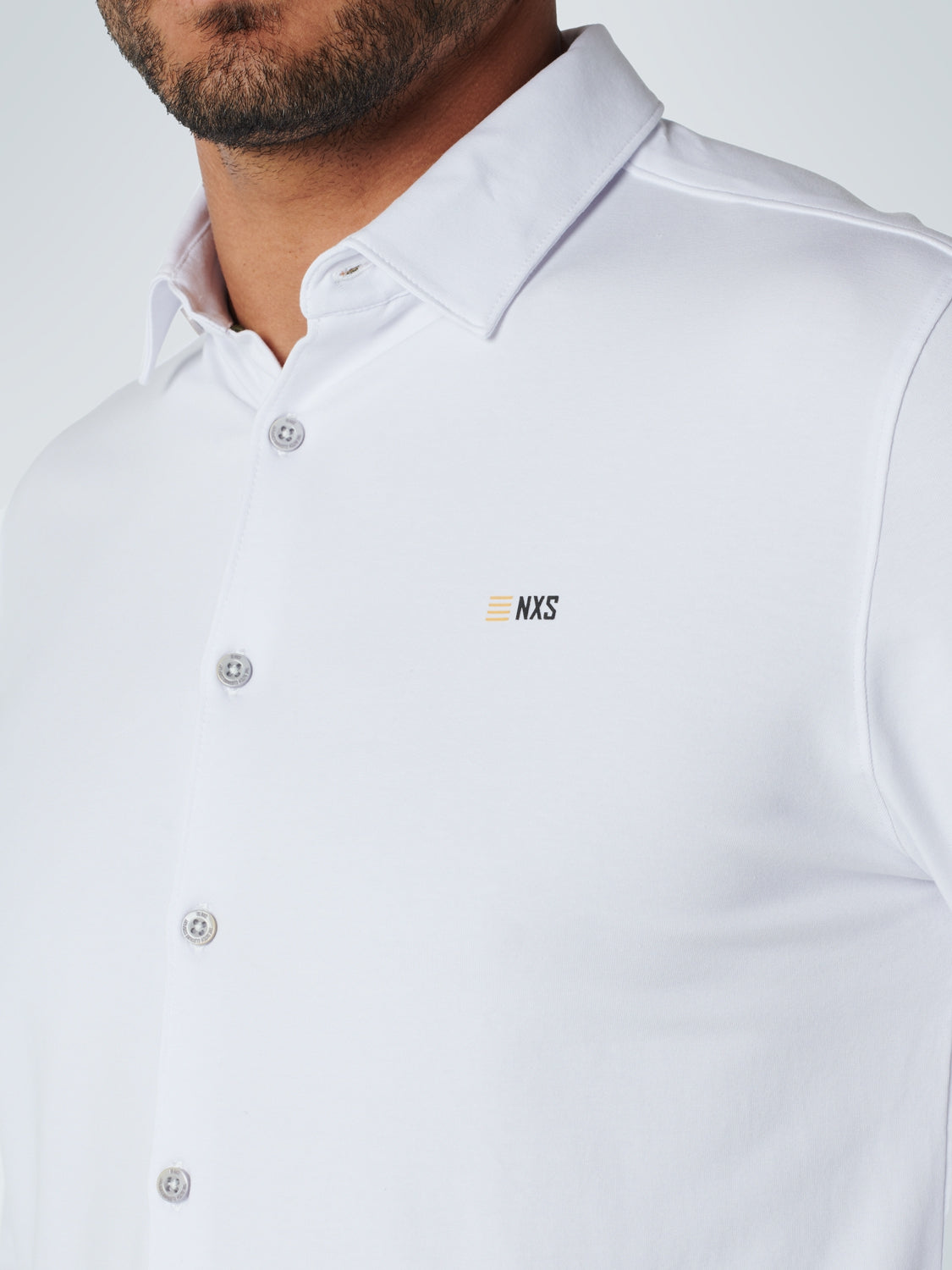 Shirt Jersey Stretch Solid | White