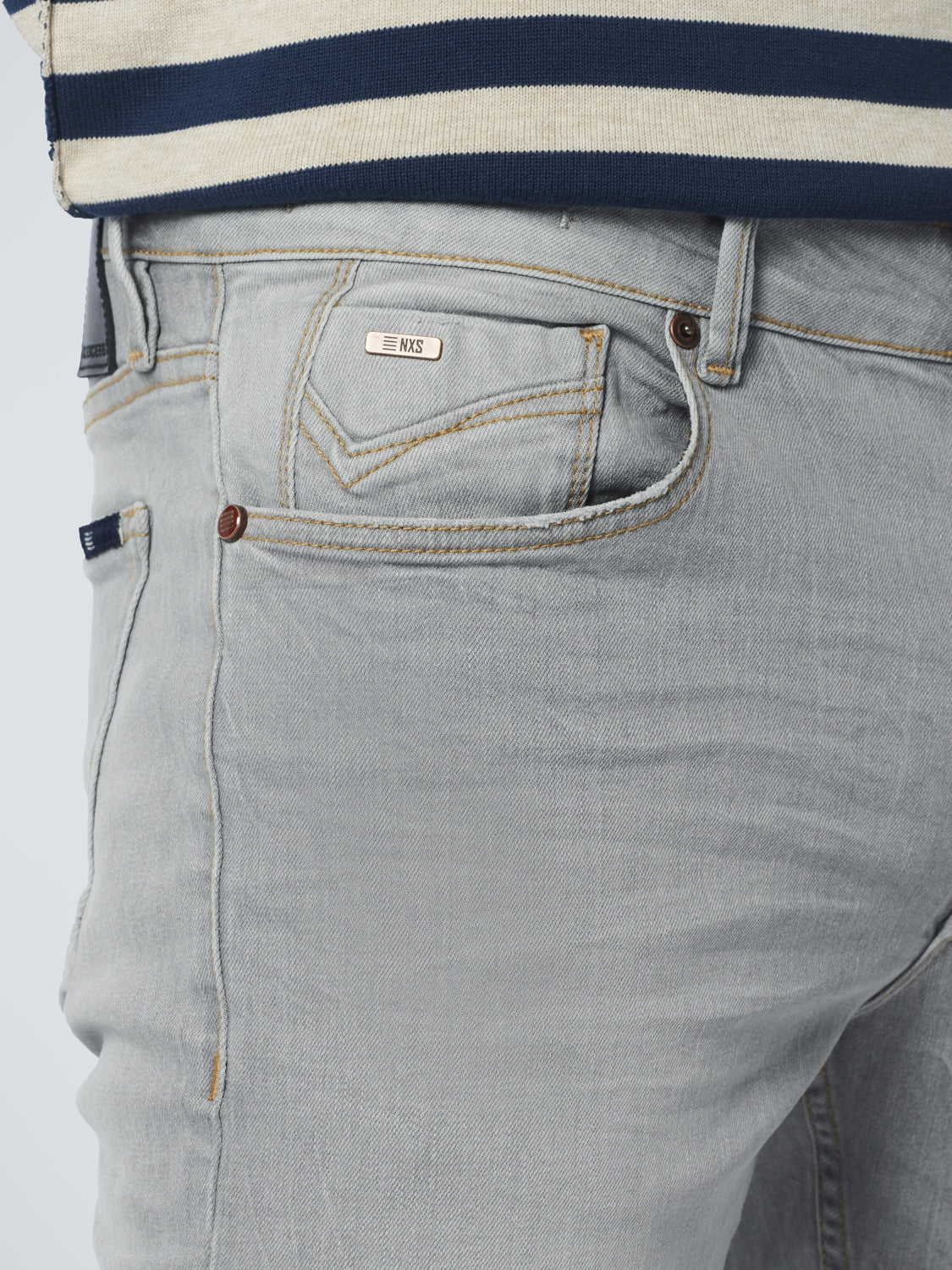 Denim, Regular 711, Light Grey, Stretch | Light Grey Denim