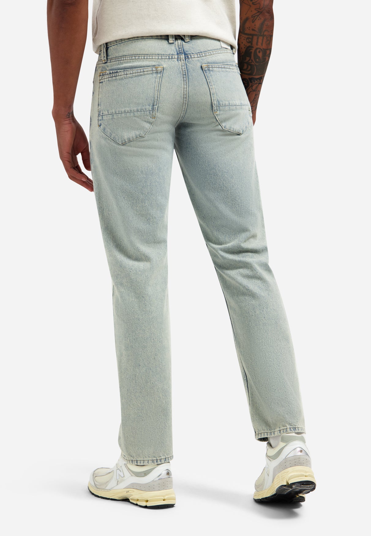 Jean coupe relaxed | Stone Used Denim
