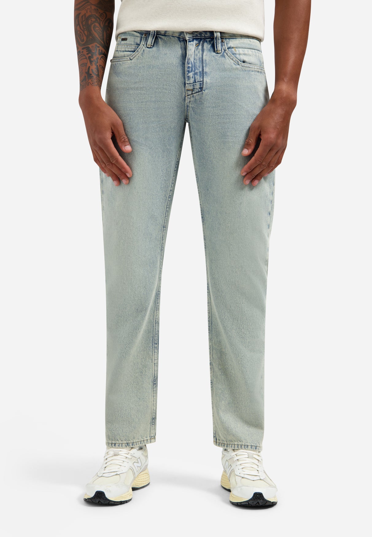 Jean coupe relaxed | Stone Used Denim
