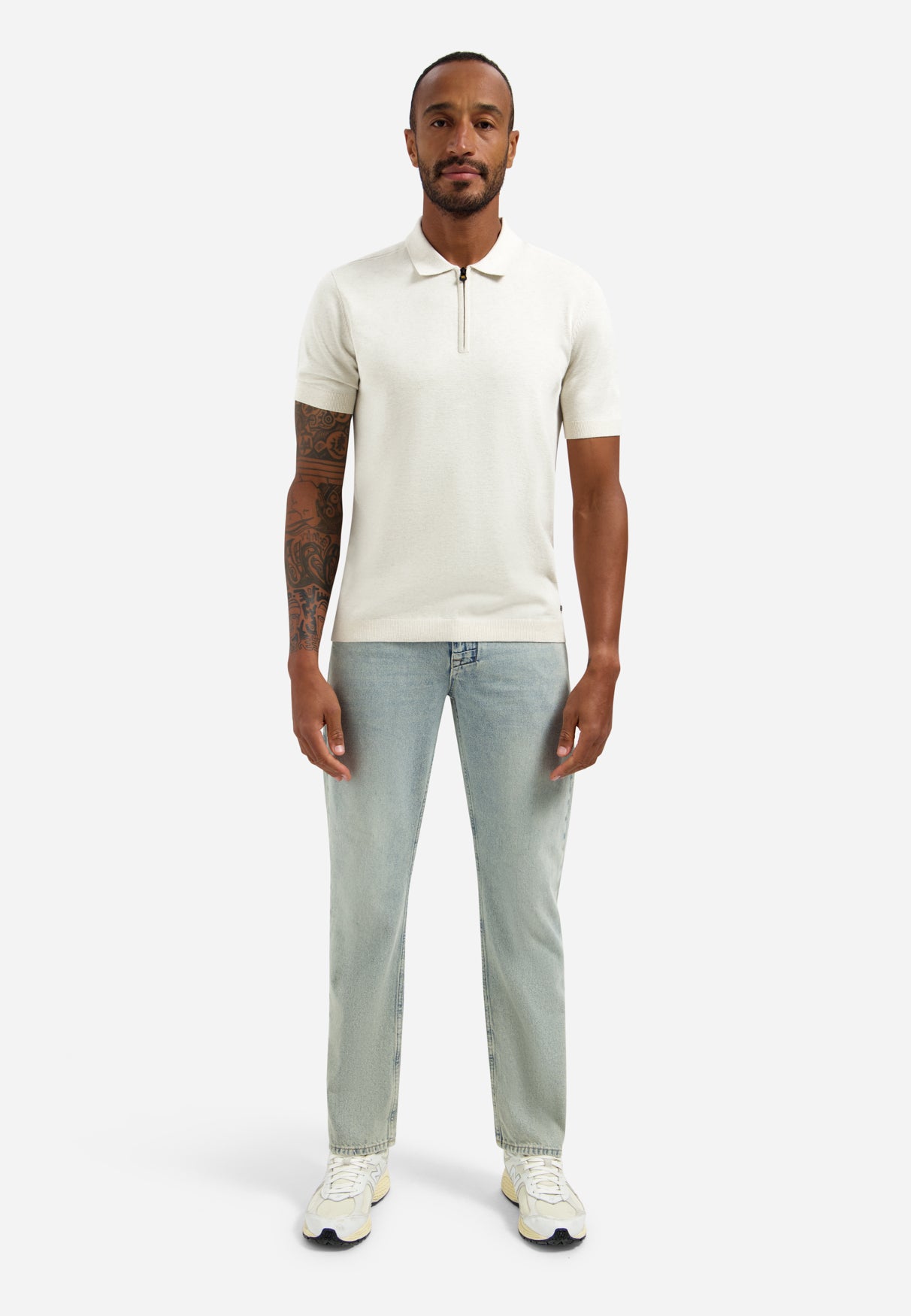 Jean coupe relaxed | Stone Used Denim