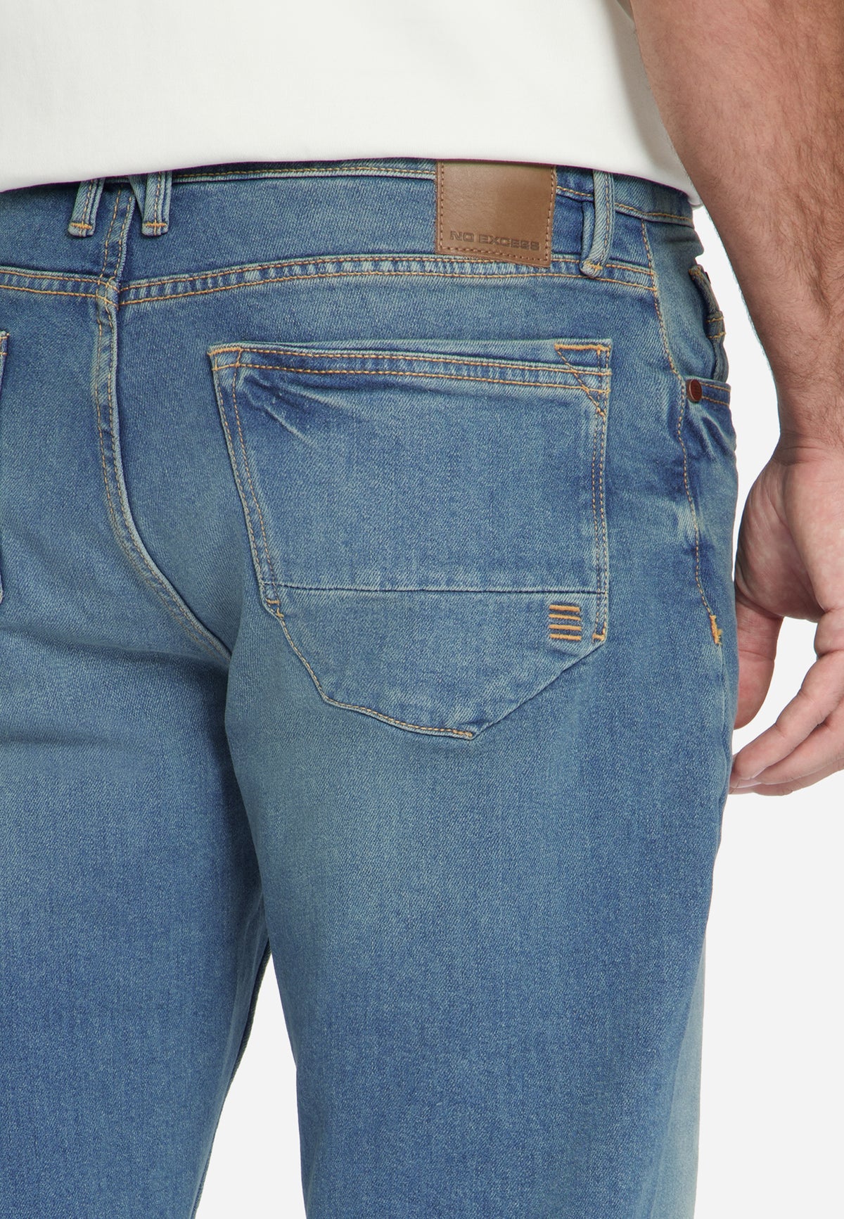 Denim, relaxed fit 715, stretch, dirty used denim | Dirty used denim