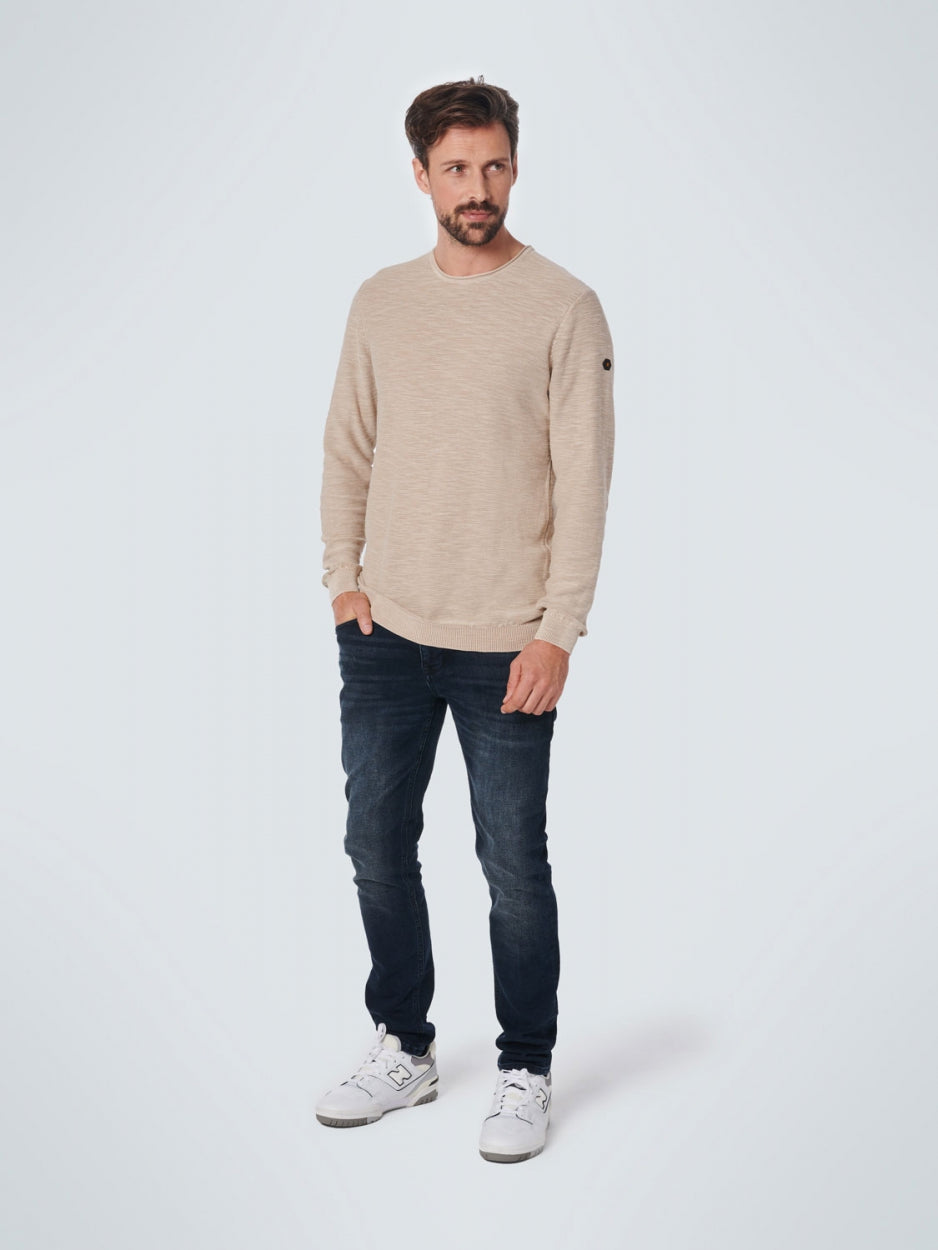 Pullover Crewneck Relief Garment Dyed + Stone Washed | Sand