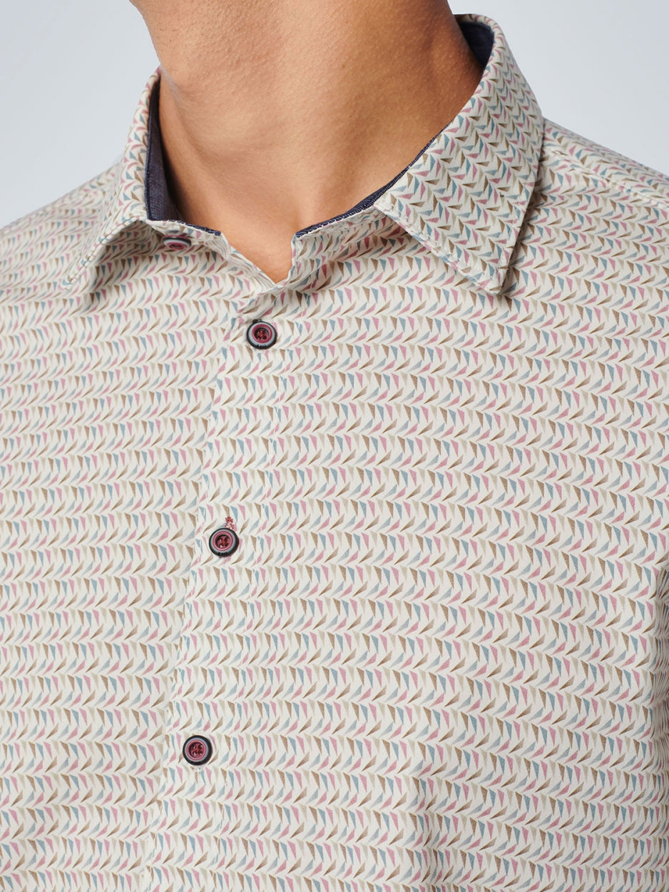 Shirt Allover Printed Stretch | Mauve