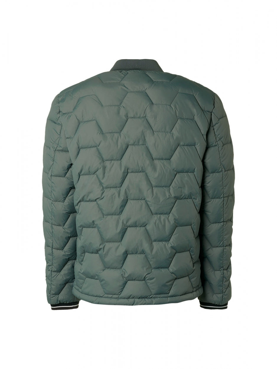 Jacket Short Fit Padded | Dark Seagreen