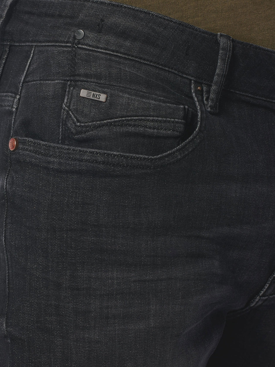 Short Denim Stretch | Black Denim